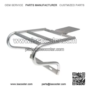Chrome Rear Luggage Rack / Top Box Carrier for Vespa PX80, PX125, PX150 & PX200.