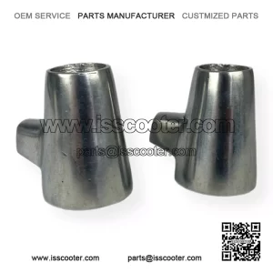 Polished Alloy Metal Centre Stand Feet (22mm) for Vespa PX, PE, PK & T5.