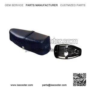 Black Seat with Springs (1 Series ?C Iron Frame) for Vespa PX 125/150/200 ?C Piaggio.