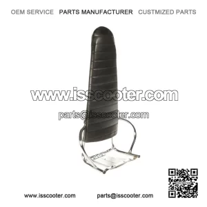 CHROME JIMMY?STYLE PASSENGER BACK REST ?C Fits Vespa PX, PE, T5 Classic, LML Star, Cuppini